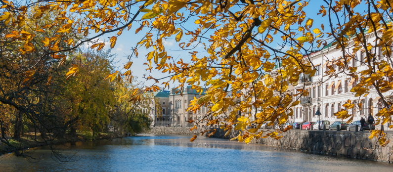 City moat in Gothenburg Sweden