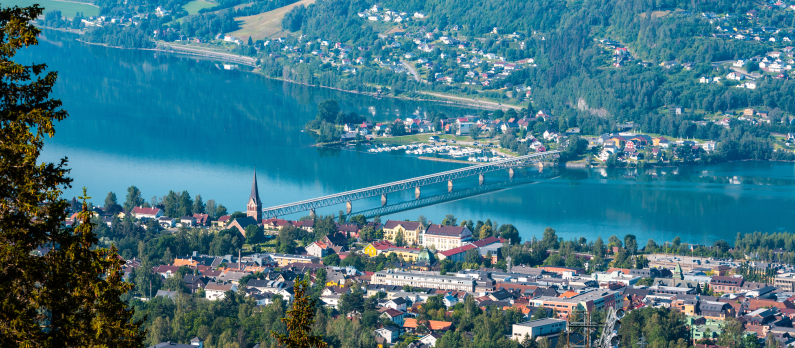 View of Lillehammer town