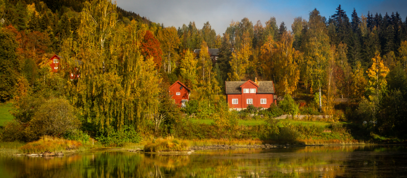 Autumn in Lillehammer Norway