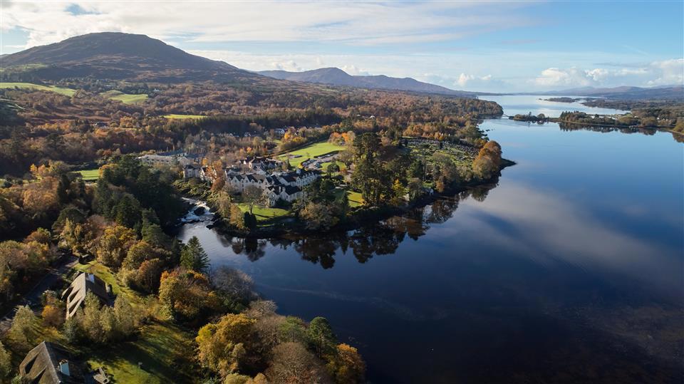 Sheen Falls Hotel, Kerry Aerial Picture