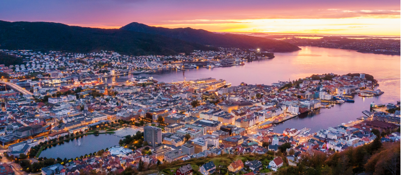 Sunset over Bergen