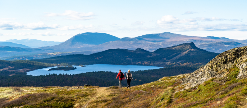 Hiking in the mountains