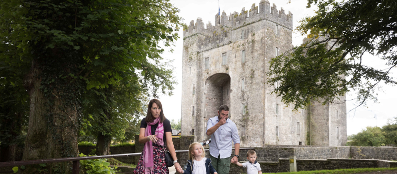 Family Exploring Bunratty Castle