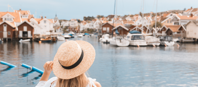 Girl at Swedish west coast