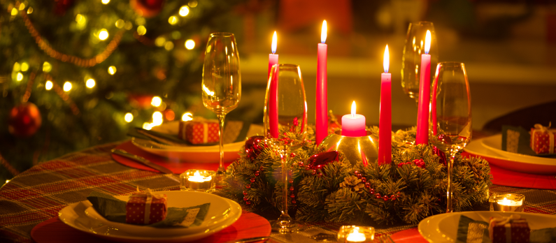 Christmas table setting