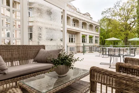 Kurorten Mösseberg Hotel Uteplats