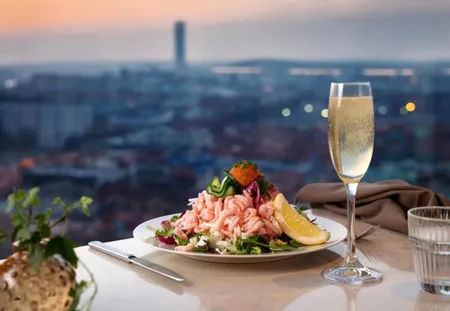 Gothia Towers famous King Size shrimp sandwich